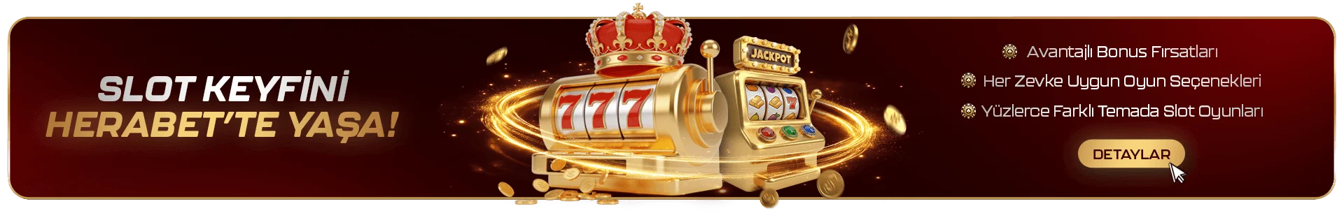Herabet slot oyunları ve casino keyfi
